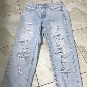 Mom jeans from garage